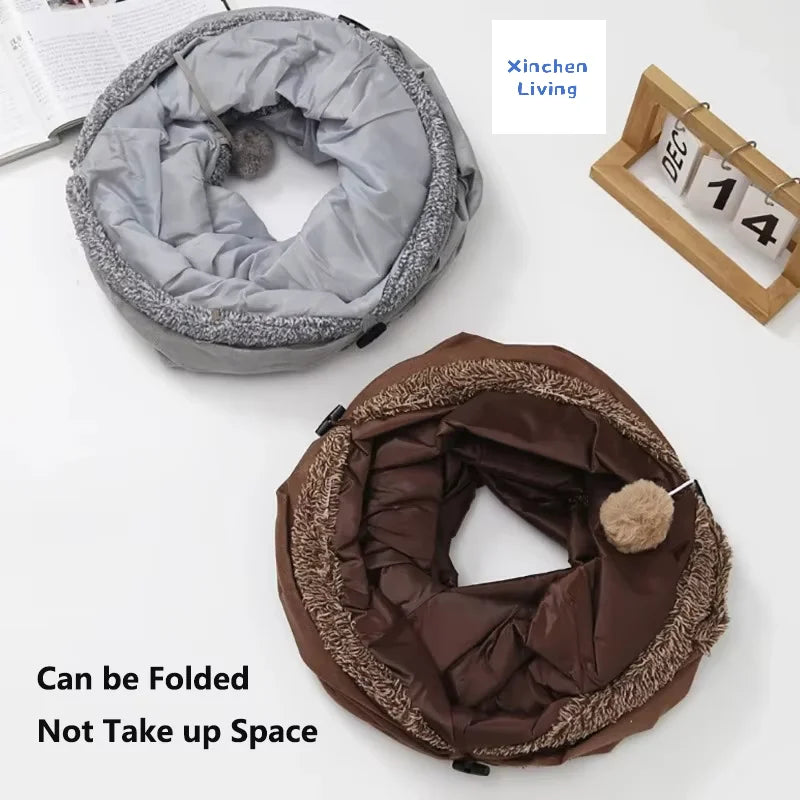 Furiva Suede Cat Tunnel with Peek Holes - product image 6