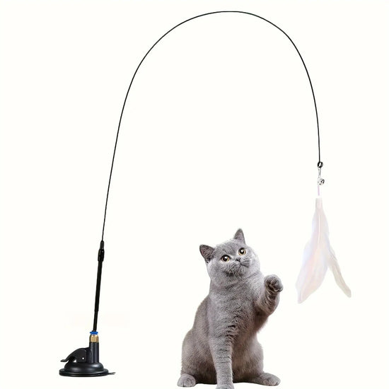Furiva Suction-Cup Cat Teaser Wand from Furiva Pets