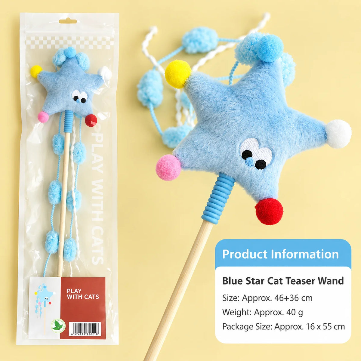 Furiva Catnip Plush Teaser Wand - product image 9