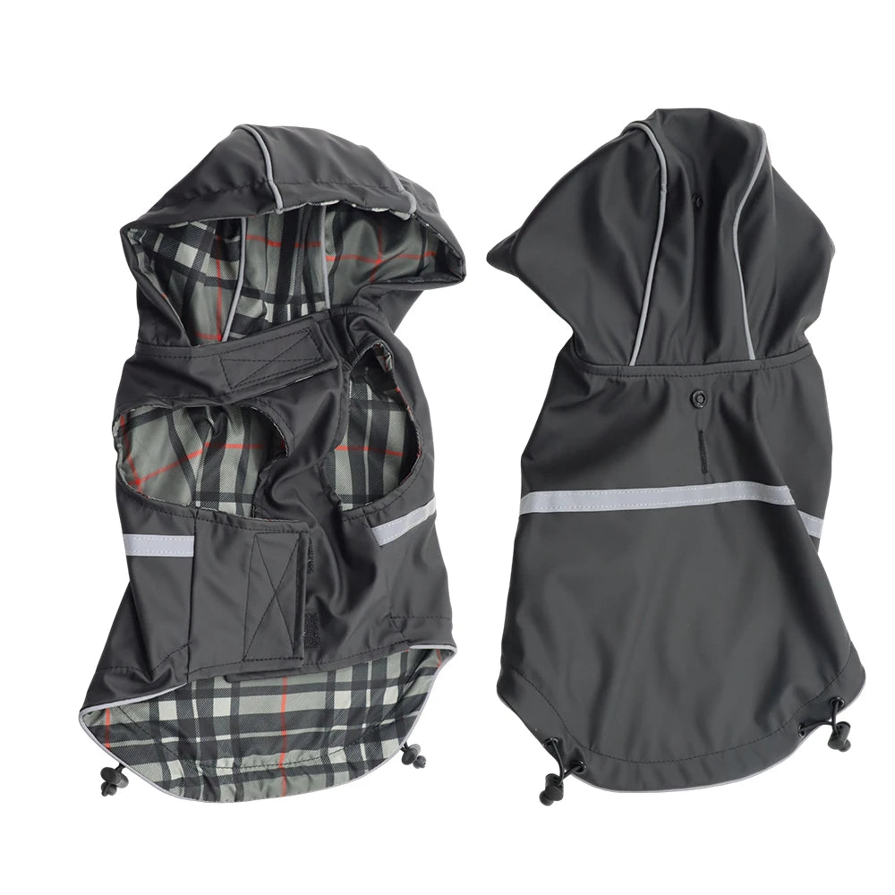 Furiva Reflective Hooded Dog Raincoat - product image 7