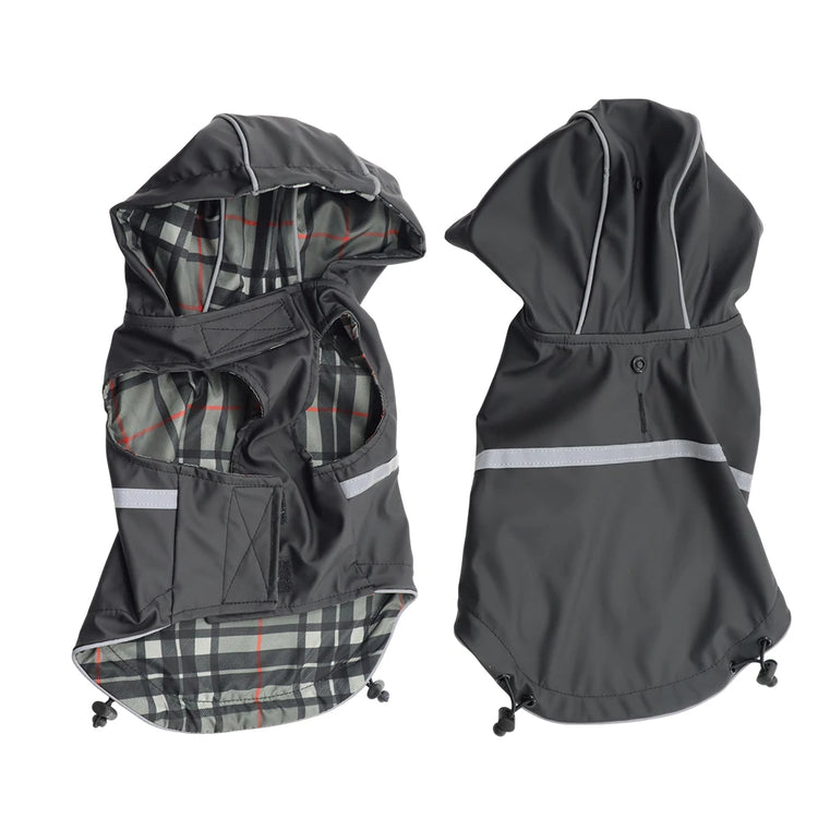 Furiva Reflective Hooded Dog Raincoat - product image 7