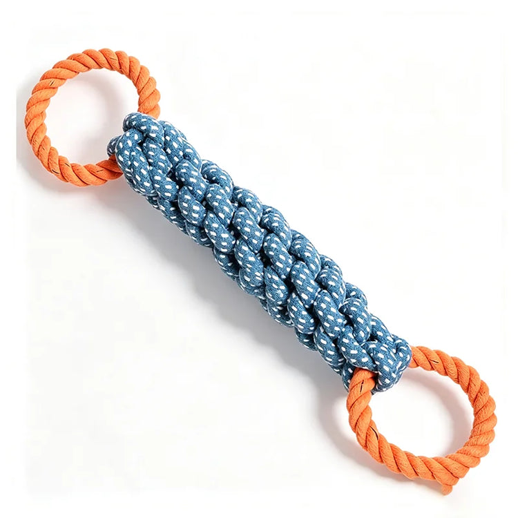 Furiva Double-Ring Cotton Rope Tug Toy - product image 7