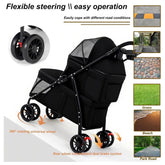 Furiva Double Pet Stroller with Lockable Wheels - product image 4