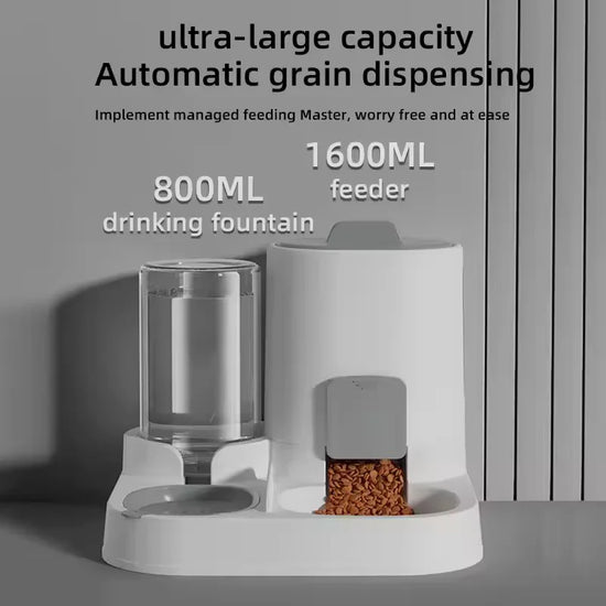 Furiva Gravity Feeder & Water Dispenser Combo from Furiva Pets