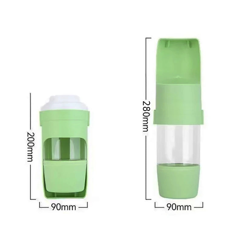 Furiva 2-in-1 Travel Pet Water Bottle & Food Container - product image 2