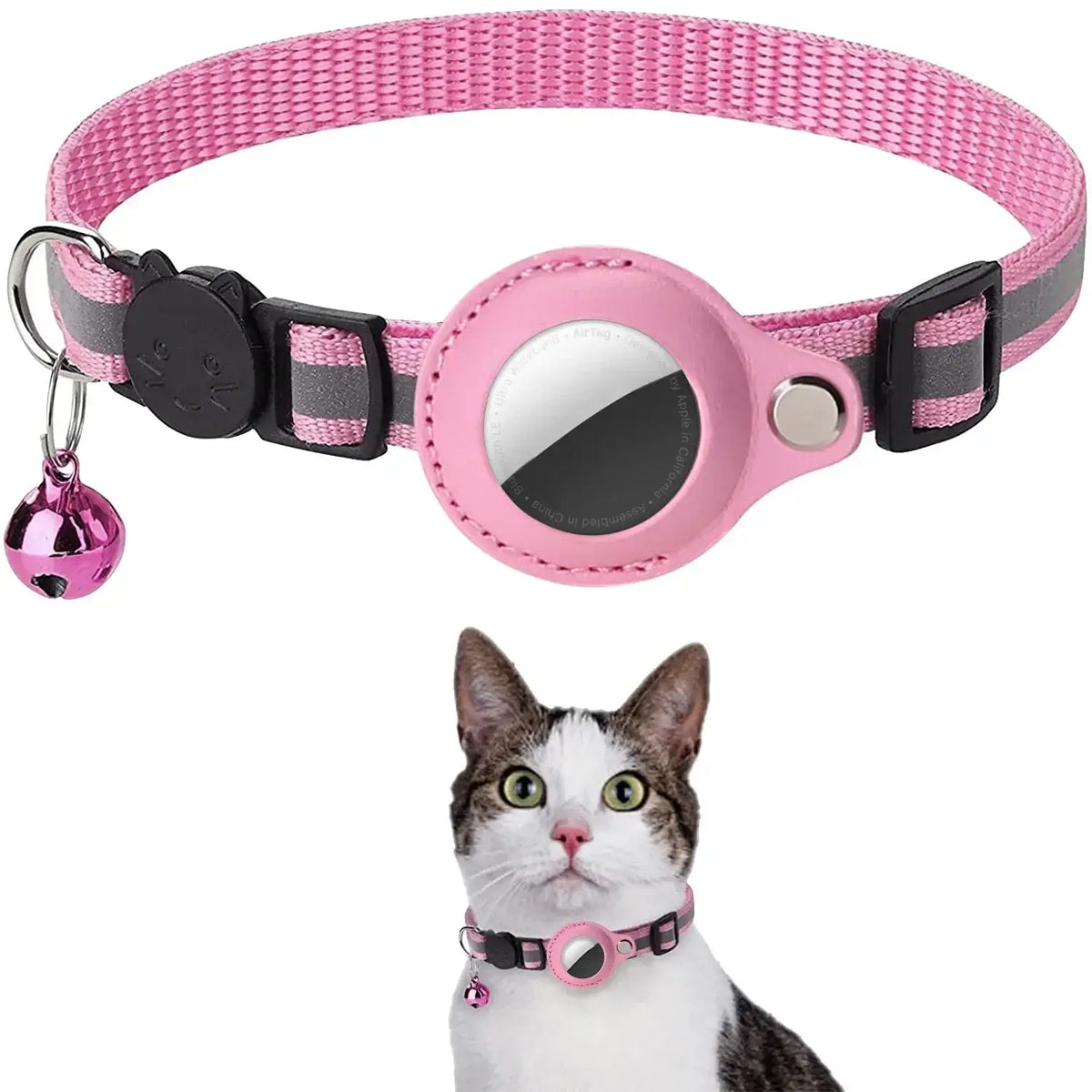 Reflective Cat Collar with AirTag Holder | Furiva Pets - product image 9