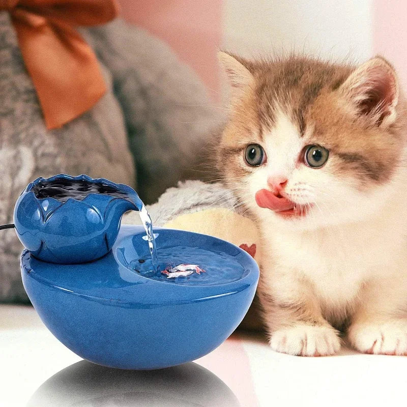 Furiva 1L Ceramic Pet Water Fountain from Furiva Pets