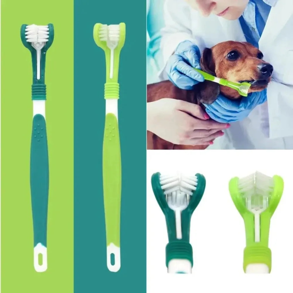 Furiva 3-Sided Pet Toothbrush for Dogs & Cats - product image 5