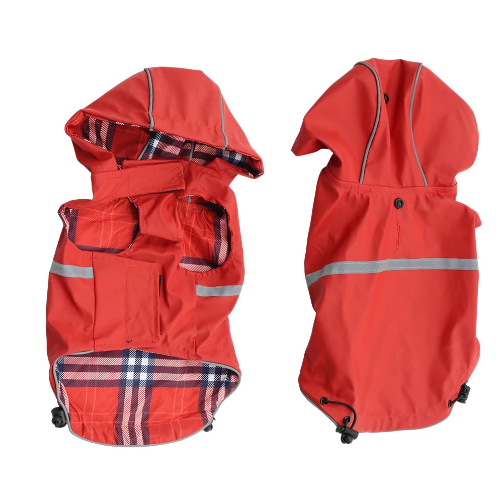 Furiva Reflective Hooded Dog Raincoat - product image 10
