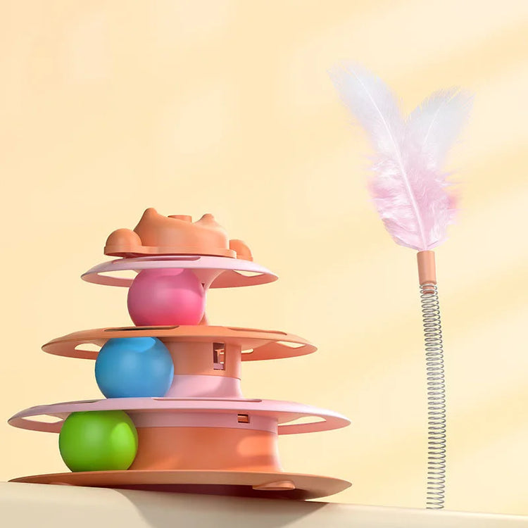 Furiva Turntable Feather & Ball Cat Toy - product image 7