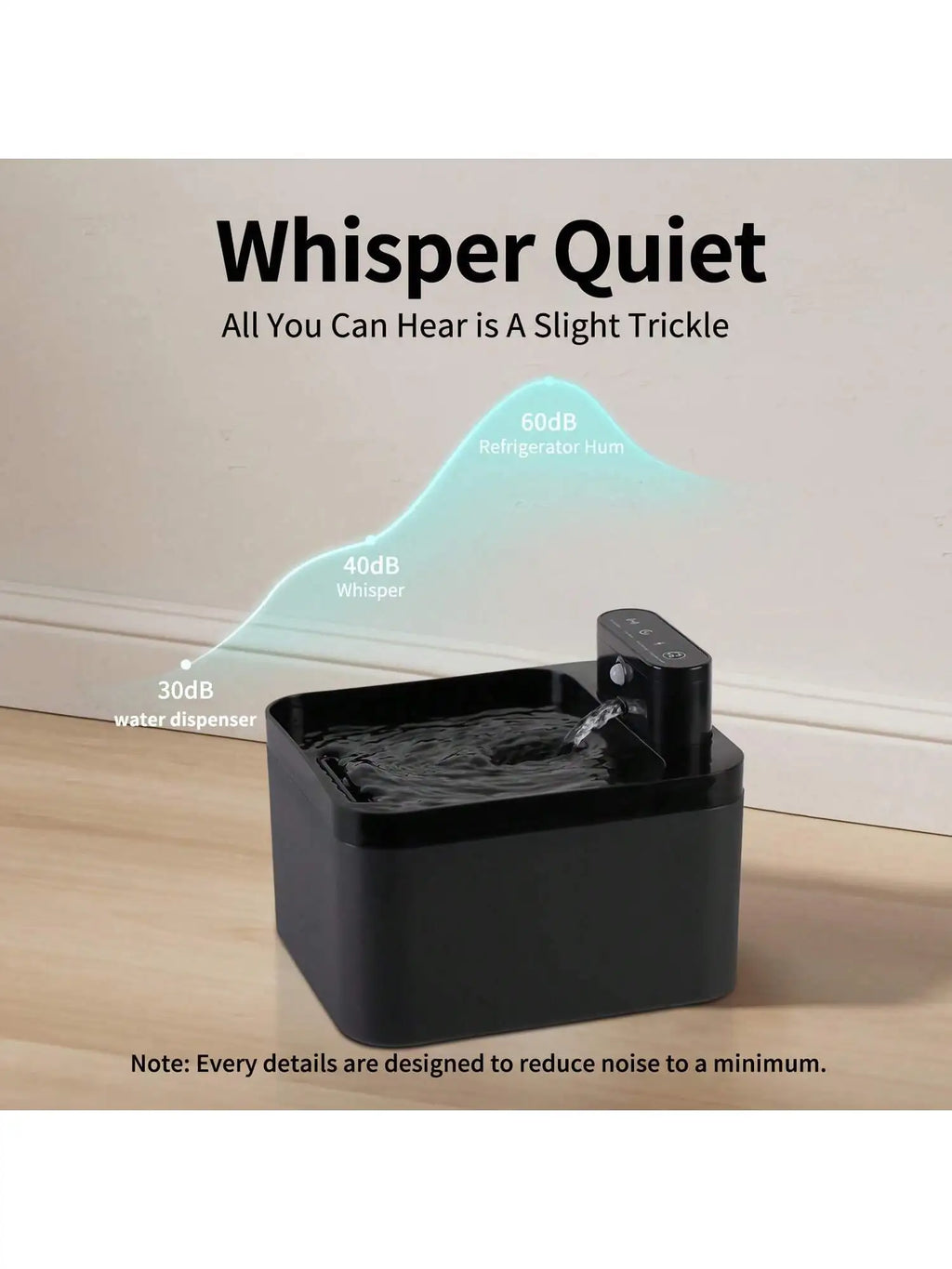 Furiva 2.2L Wireless Motion-Sensor Pet Fountain - product image 3