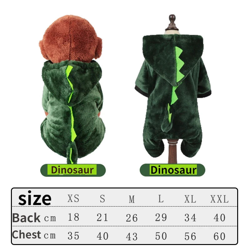 Furiva Green Fleece Pet Jumpsuit - product image 3