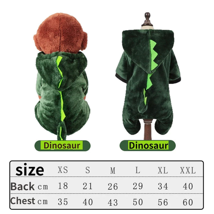 Furiva Green Fleece Pet Jumpsuit - product image 3