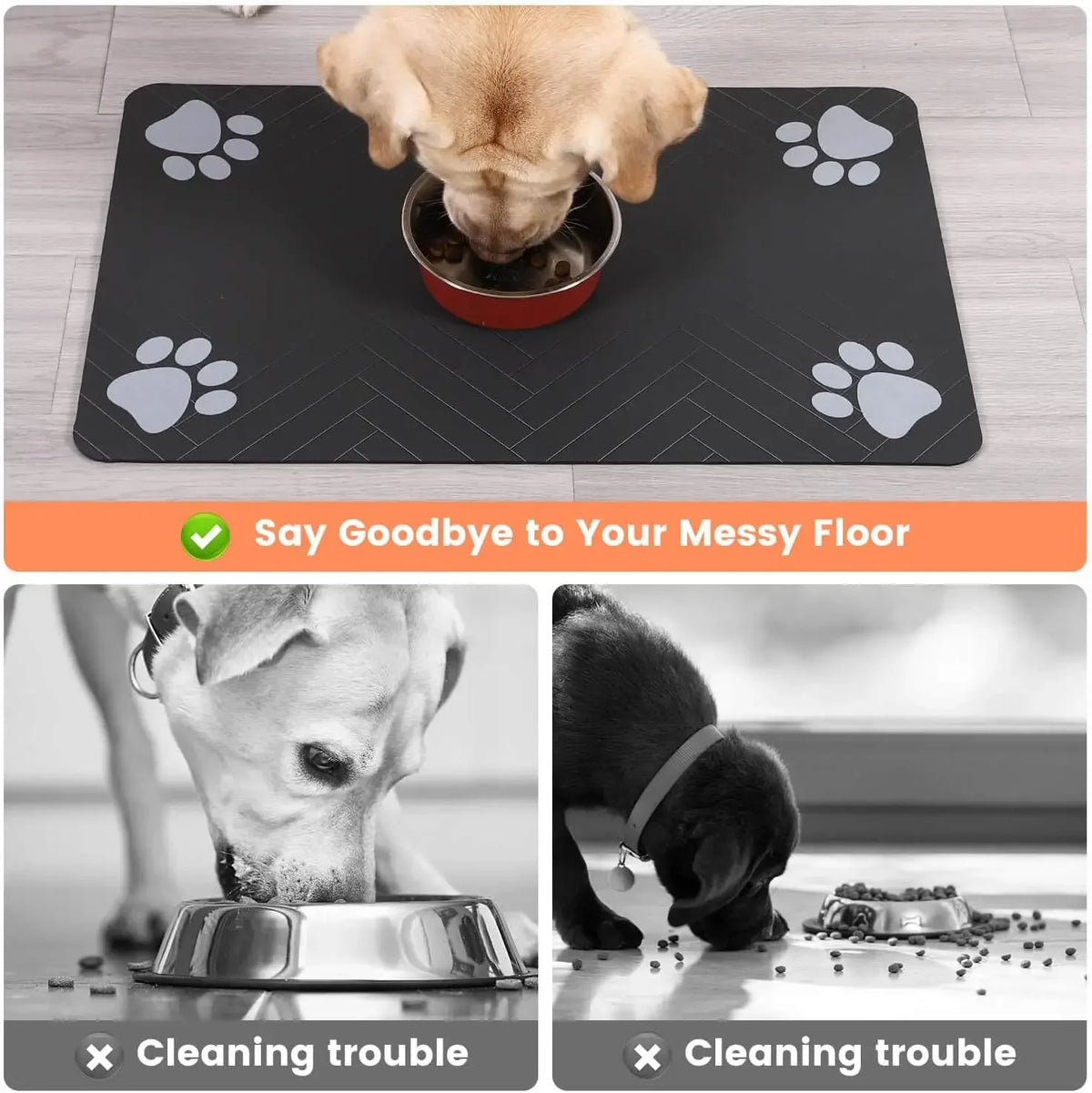 Furiva Absorbent Pet Feeding Mat - product image 3