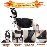 Furiva Black & Purple Villain Pet Cape Set - product image 3
