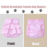 Furiva Washable Houndstooth Female Dog Diaper - product image 5