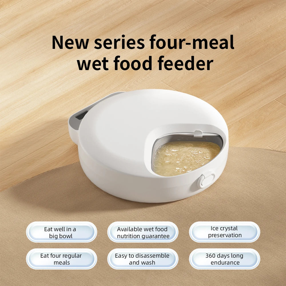Furiva 4-Compartment Wet & Dry Food Pet Feeder from Furiva Pets
