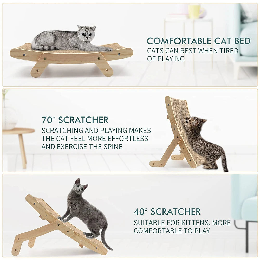 Furiva Reversible 5-in-1 Cat Scratcher Bed - product image 3