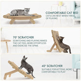 Furiva Reversible 5-in-1 Cat Scratcher Bed - product image 3