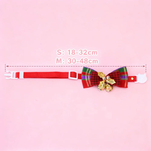 Furiva Christmas Bow Tie Bell Collar - product image 2