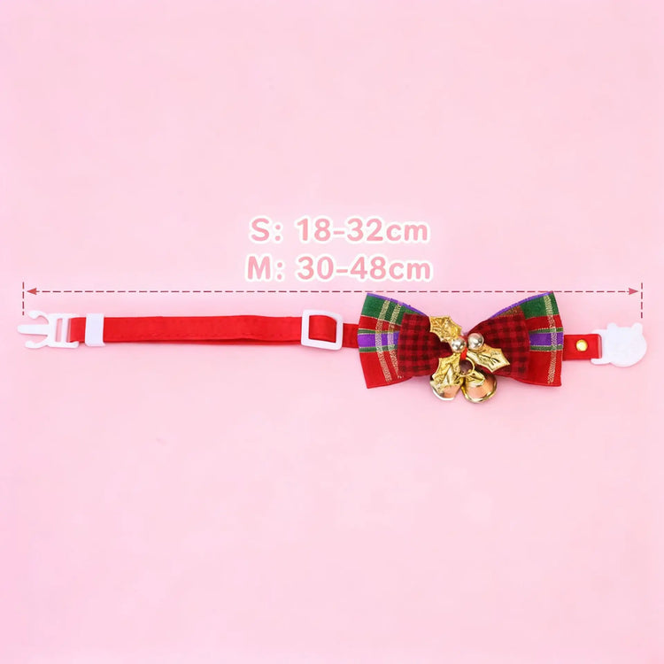 Furiva Christmas Bow Tie Bell Collar - product image 2