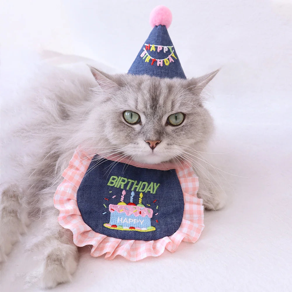 Furiva Pet Birthday Hat & Bandana Set - product image 7
