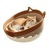 Furiva Woven Cat Scratcher Bed with Toy Ball - product image 8