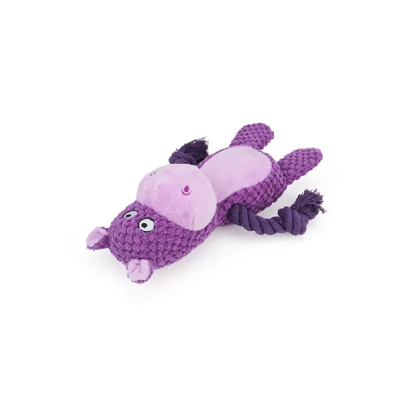 Furiva Plush Animal Rope Squeak Toy - product image 6