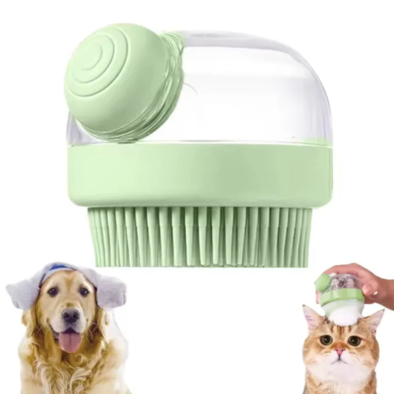 Furiva Soft Silicone Shampoo-Dispensing Bath Brush from Furiva Pets