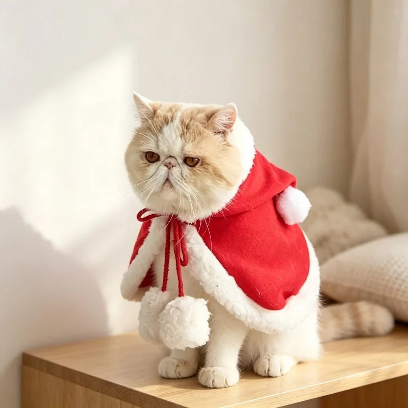 Furiva Christmas Pet Cape & Hat Set - product image 4