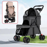 Furiva Double Pet Stroller with Lockable Wheels from Furiva Pets