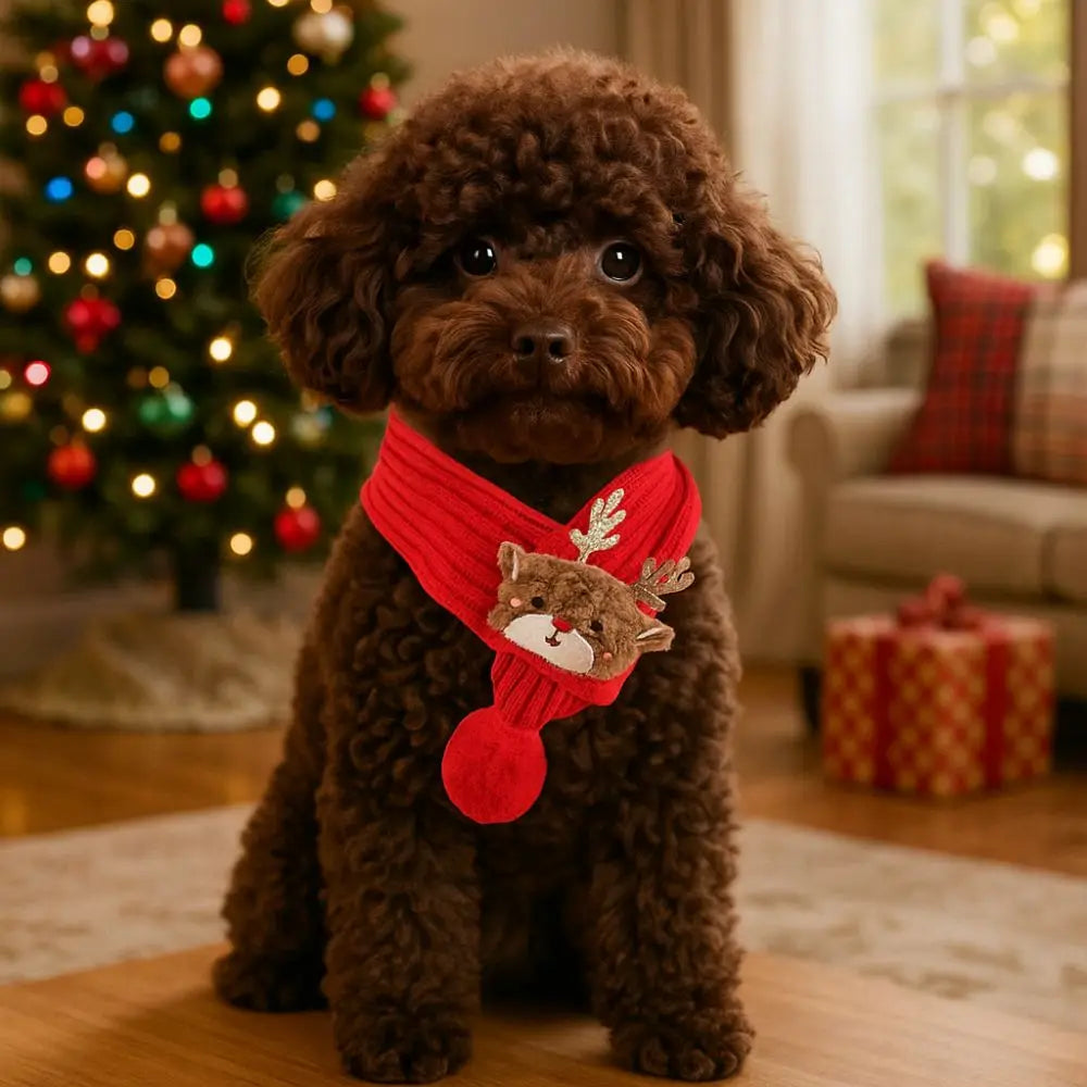 Furiva Plush Christmas Pet Scarf - product image 5