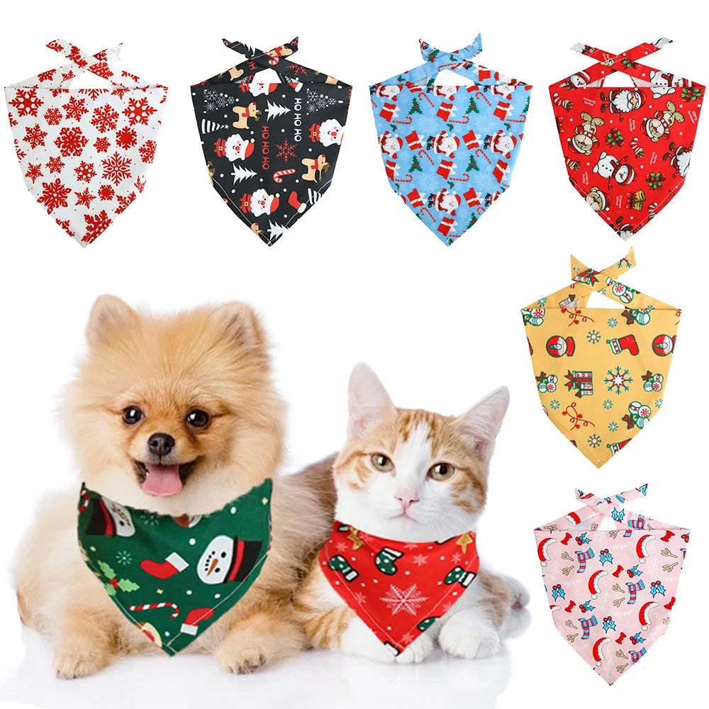 Furiva Christmas Triangle Pet Bandana from Furiva Pets