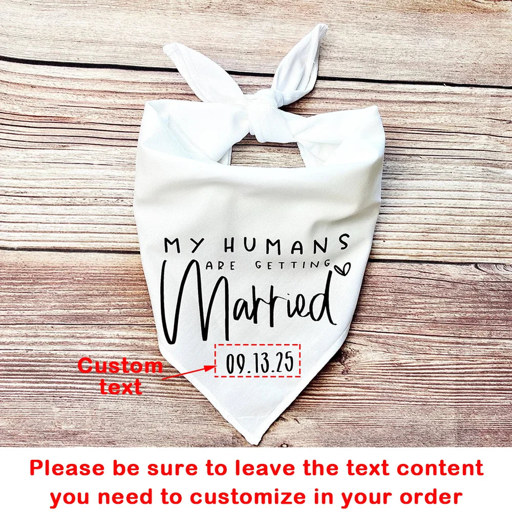 Furiva “My Humans Are Getting Married” Dog Bandana - product image 5