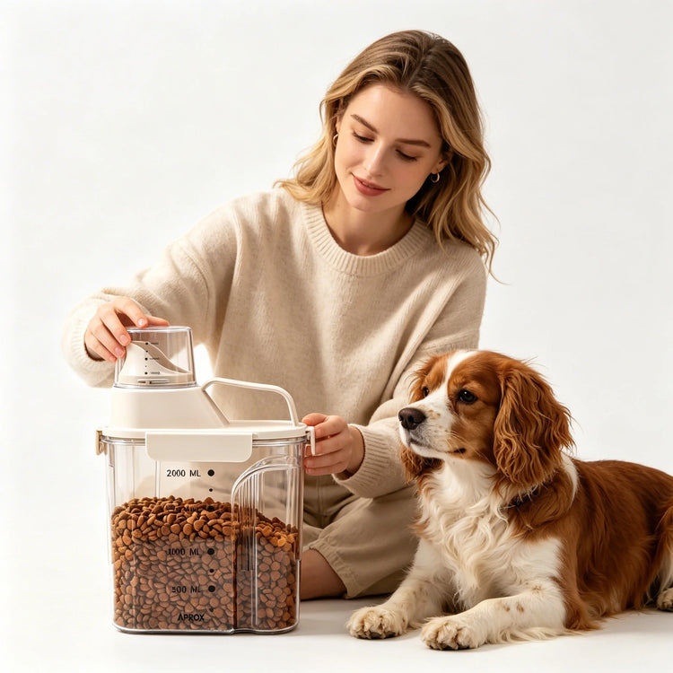 Furiva Vacuum-Seal Pet Food Container with Measuring Cup - product image 5