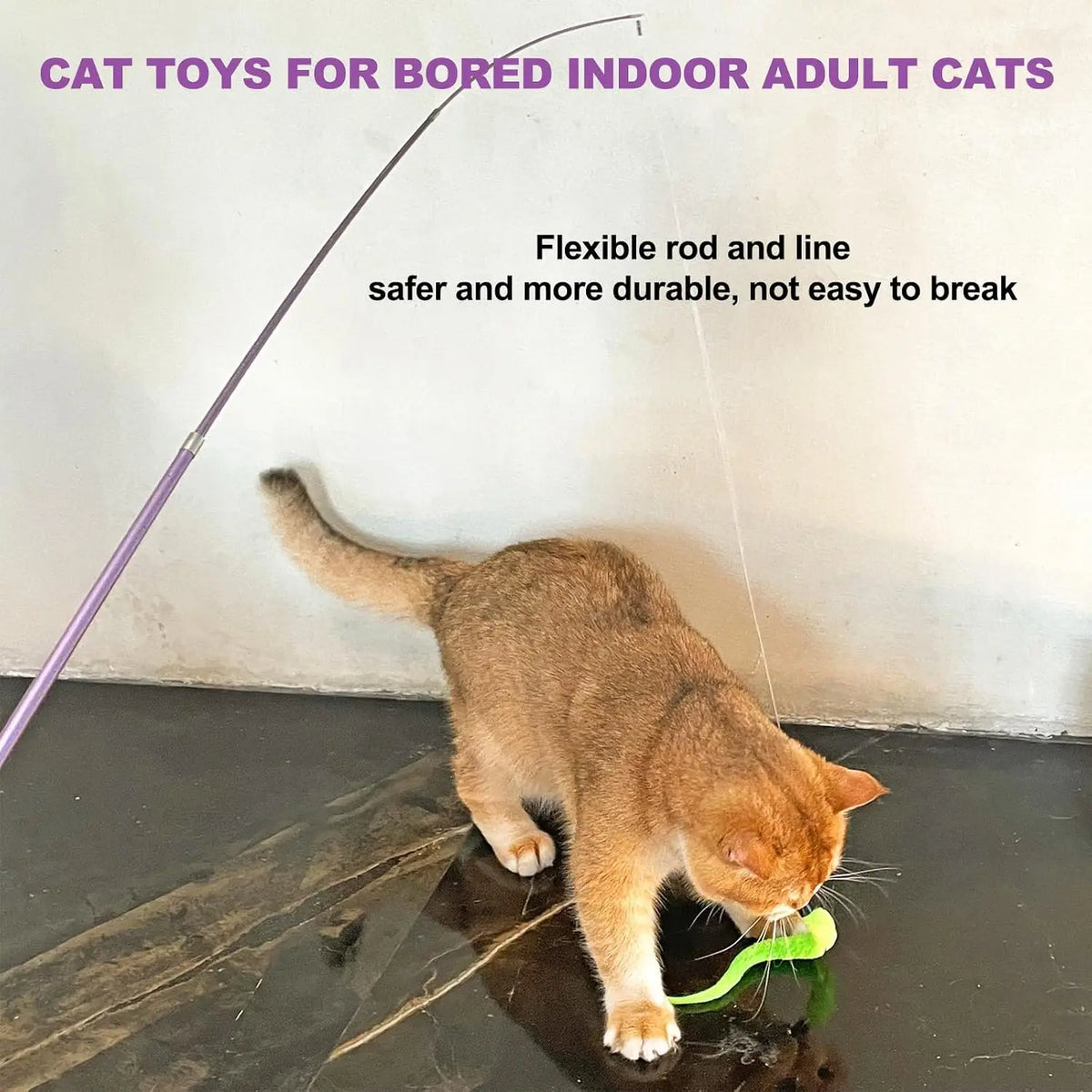 Furiva Retractable Cat Teaser Wand Set - product image 5