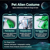 Furiva Alien Pet Costume & Hat Set - product image 3