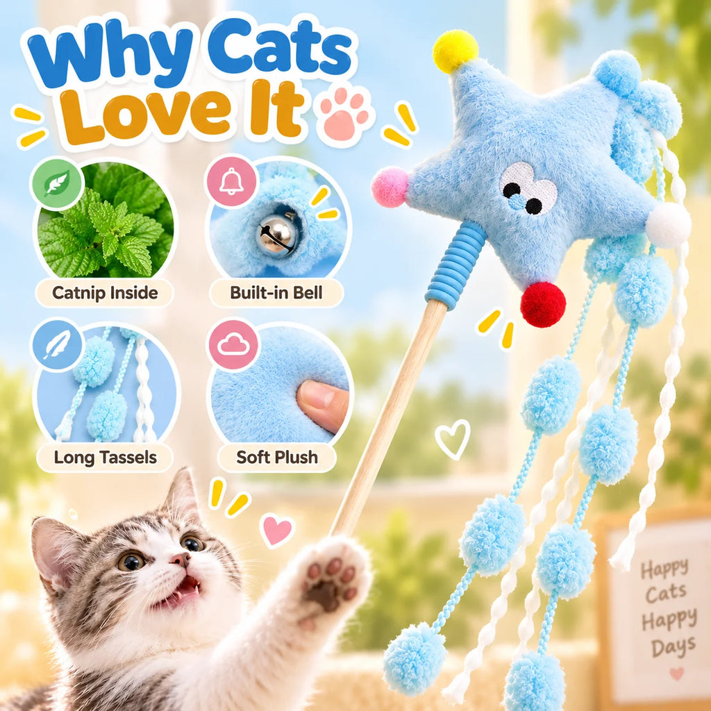 Furiva Catnip Plush Teaser Wand - product image 6