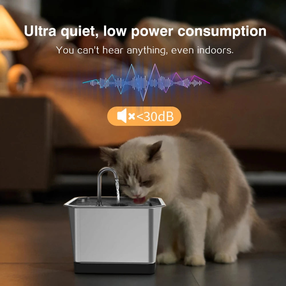 Furiva 4L Stainless Steel Pet Water Fountain - product image 5