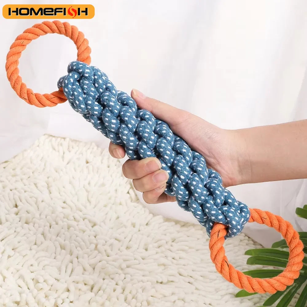 Furiva Double-Ring Cotton Rope Tug Toy - product image 3
