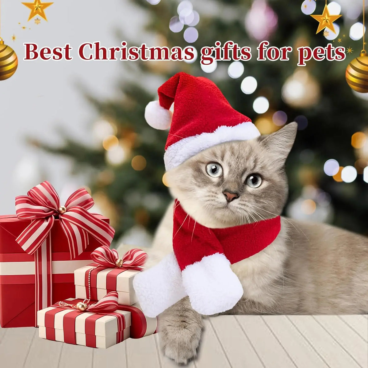 Furiva Santa Hat & Scarf Pet Set - product image 3