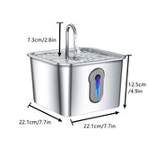 Furiva 4L Stainless Steel Pet Water Fountain - product image 6