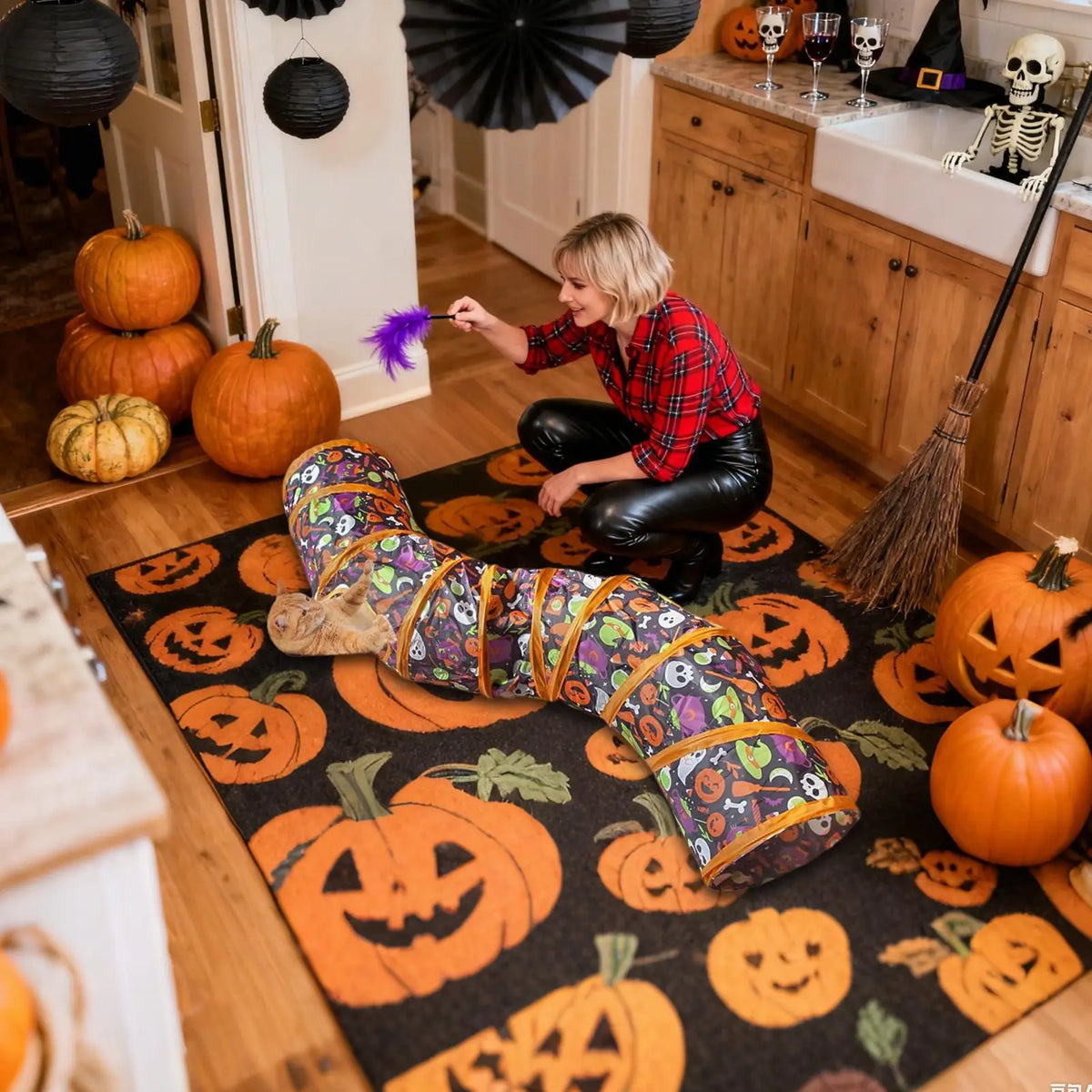 Furiva Halloween Cat Play Tunnel - product image 4