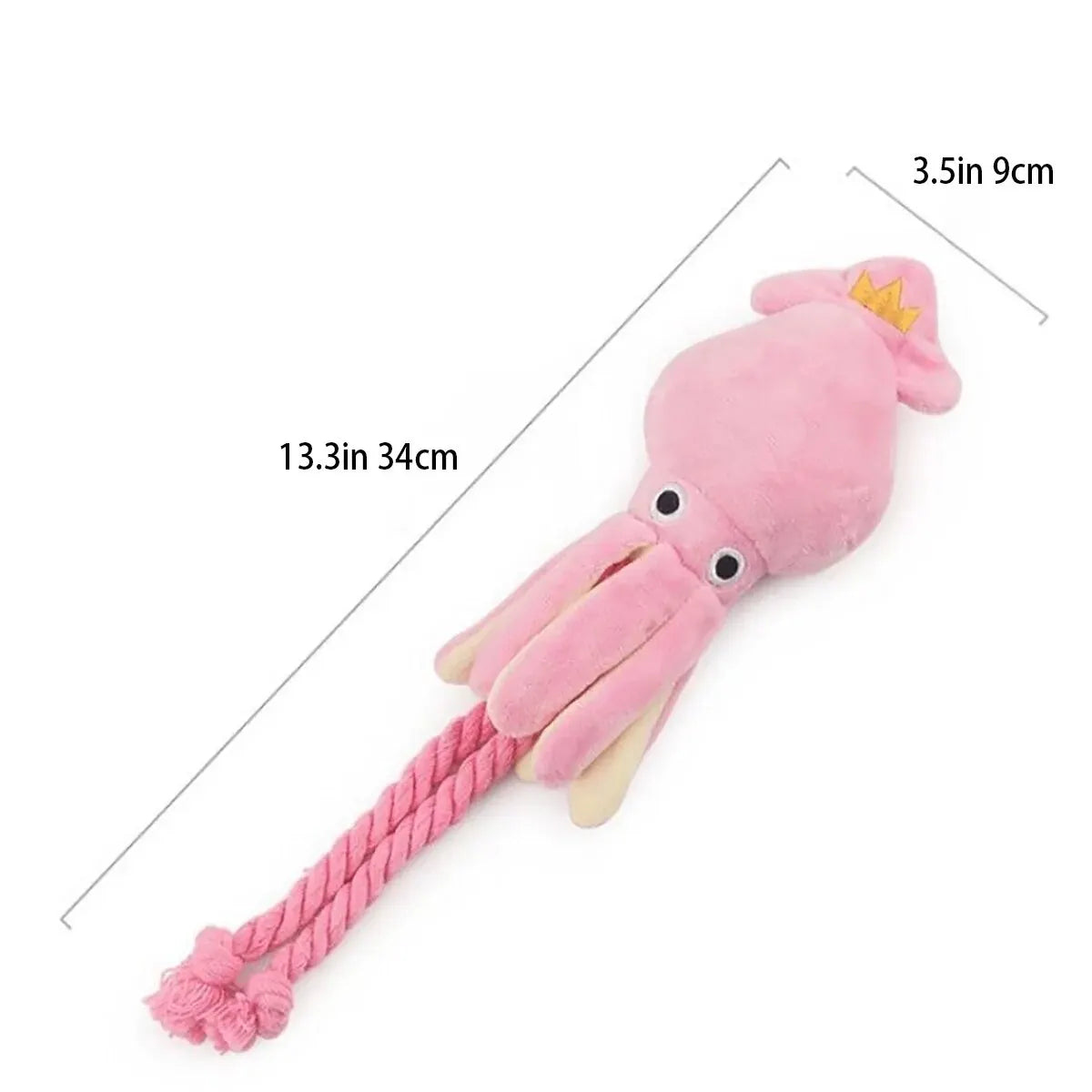Furiva Octopus Plush Rope Tug Toy - product image 3