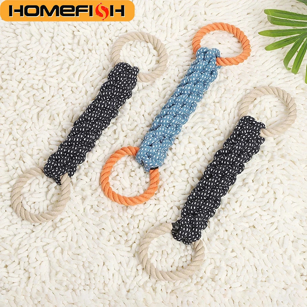 Furiva Double-Ring Cotton Rope Tug Toy - product image 2