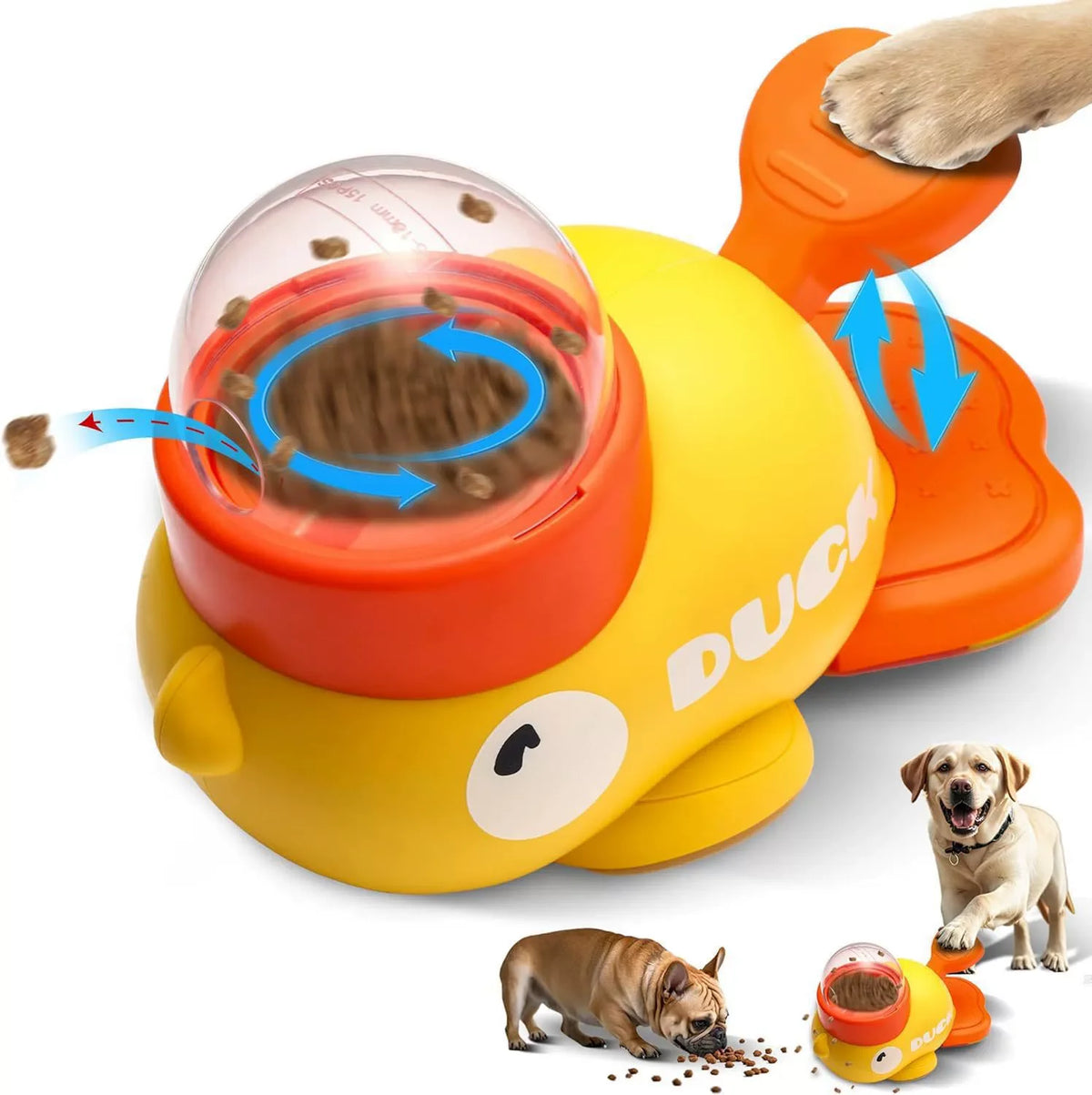 Furiva Yellow Duck Interactive Treat Dispenser - product image 2