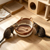 Furiva Woven Cat Scratcher Bed with Toy Ball - product image 3