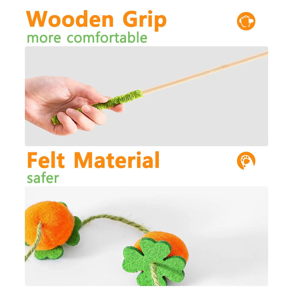 Furiva Wooden Cat Teaser Wand for Cats - product image 4
