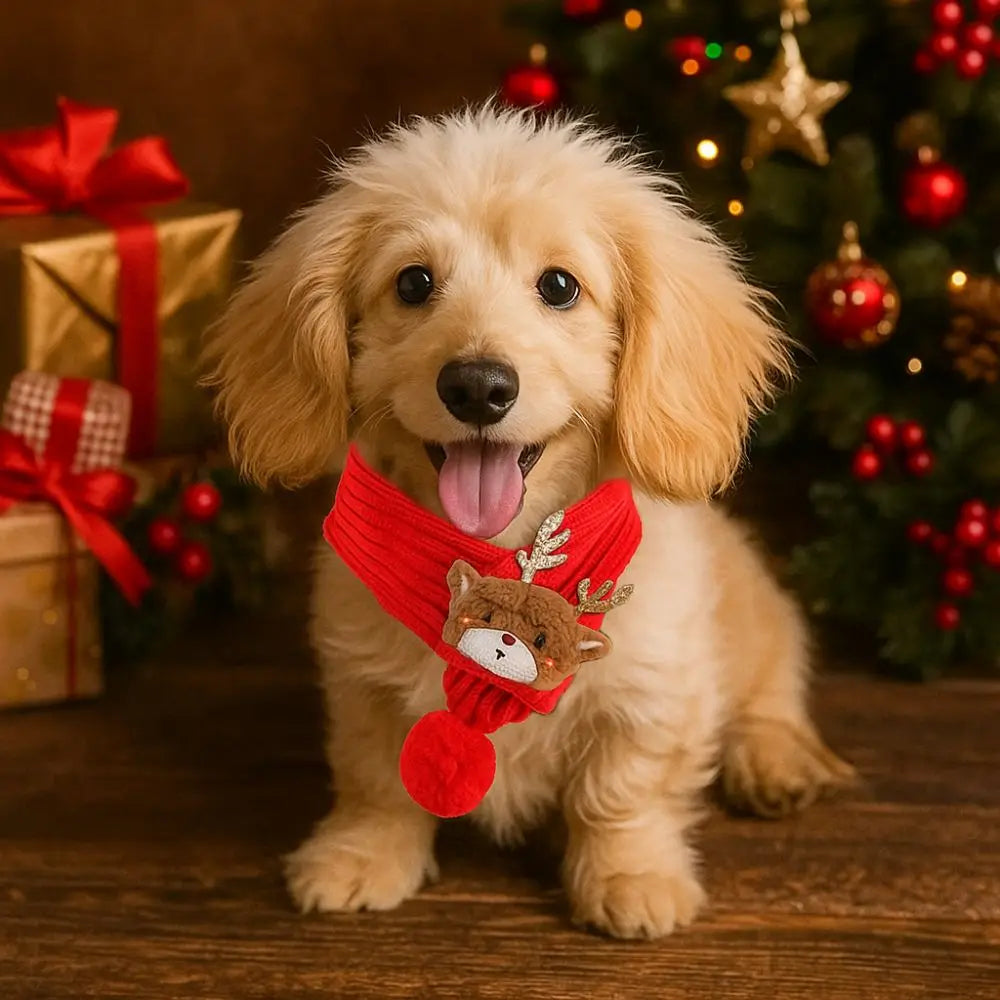 Furiva Plush Christmas Pet Scarf - product image 3