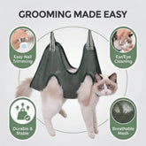 Pet Grooming Hammock for Nail Trimming from Furiva Pets
